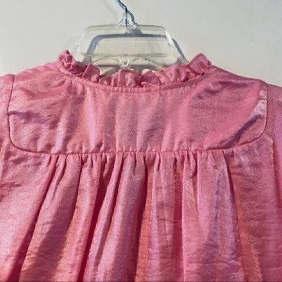 Baum Und Pferdgarten Abernathy Rosebloom Pink Baby Doll Dress sz EU42 US12 Silk - Picture 15 of 15